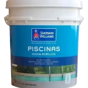 SHERWIN WILLIAMS PILETAS ACRILICA 10LT - AZUL MEDITERRANEO